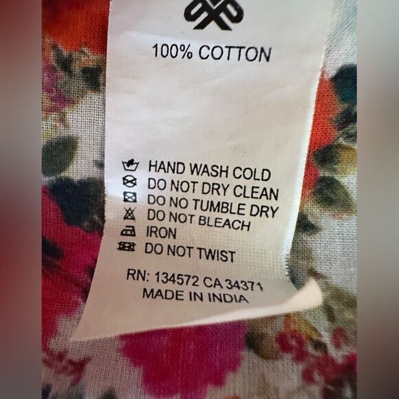 PQ Swim Leigh Tunic Desert Rose Size M/L Floral‎ Pink and Red Boho Dress - Picture 13 of 14